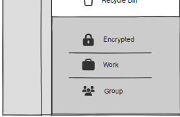Encrypted, Work, and Group folders